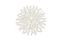 Sun astrology icon drawing sketch line.
