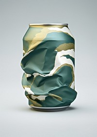A twisted can art vase porcelain. AI generated Image by rawpixel.