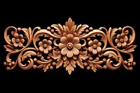 A thai traditional pattern art wood accessories. AI generated Image by rawpixel.