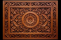 A thai pattern frame wood art backgrounds. 