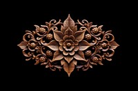 A thai traditional pattern wood art accessories. AI generated Image by rawpixel.