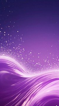  A purple wave with glitter nature backgrounds illuminated. AI generated Image by rawpixel.