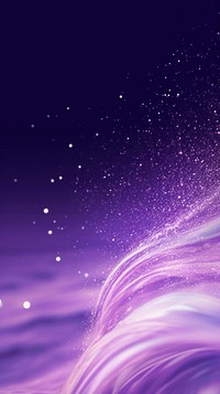  A purple wave with glitter astronomy nature night. AI generated Image by rawpixel.
