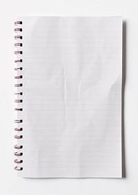 An empty notebook paper page publication document.