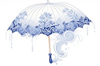Umbrella pattern white chandelier.
