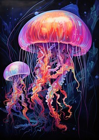 Jellyfish invertebrate translucent cephalopod. 