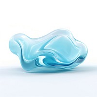 Wavy turquoise abstract white background.