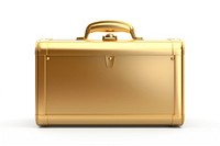 Business case briefcase gold bag.