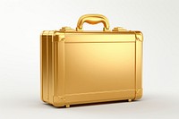 Business case briefcase gold bag.
