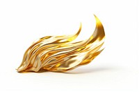 Fire gold white background accessories.