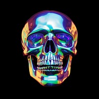 Skull background purple tomography darkness.