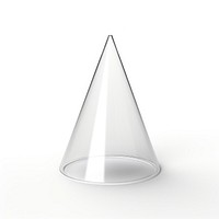 Cone shape white background simplicity.