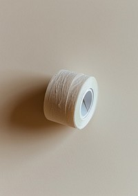 White tape material cylinder.