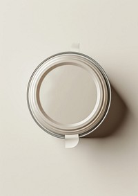 Oil tin can lighting circle silver.