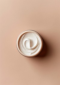 YOGURT cream refreshment cappuccino.
