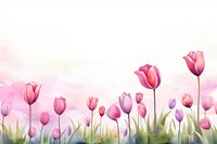 Tulips outdoors painting blossom.