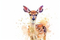 Galaxy element of deer in Watercolor wildlife animal mammal.