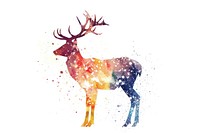 Galaxy element of deer in Watercolor wildlife animal mammal.
