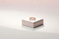Ring box packaging  simplicity jewelry studio shot.