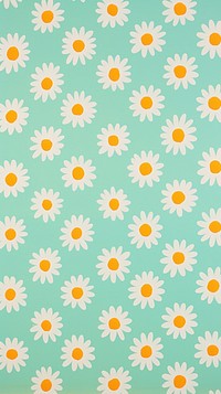  Daisy flower pattern backgrounds plant. AI generated Image by rawpixel.