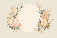 Wedding flower frame pattern plant rose. AI generated Image by rawpixel.