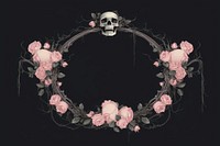 Black rose frame flower plant accessories. AI generated Image by rawpixel.