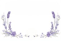 Lavender frame flower plant fragility. AI generated Image by rawpixel.