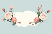 Red rose flower pattern plant. AI generated Image by rawpixel.