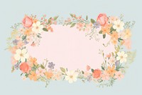Summer floral frame flower pattern plant. AI generated Image by rawpixel.