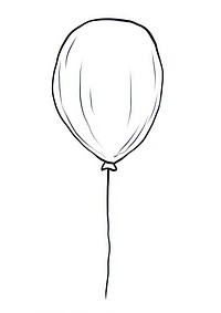 Balloon sketch doodle draw.