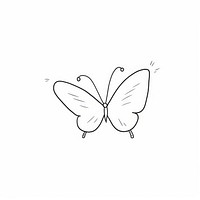 Butterfly sketch drawing animal.