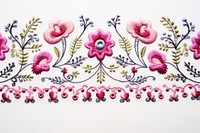 Embroidery of a hand border pattern art creativity.