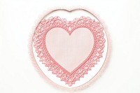 Embroidery of a heart frame celebration accessories creativity.