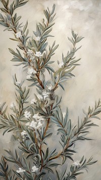 Rosemary pattern painting flower backgrounds. 