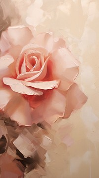  Red rose petals flower backgrounds painting. AI generated Image by rawpixel.