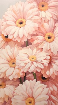  Gerbera flower pattern backgrounds painting petal. AI generated Image by rawpixel.
