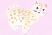 Baby cat drawing animal mammal. AI generated Image by rawpixel.