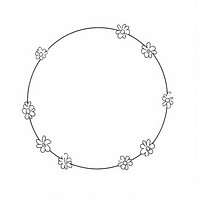 Flower wreath necklace line accessories.