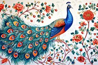 Peacock painting pattern animal.