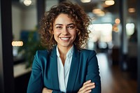 Smiling office woman adult.