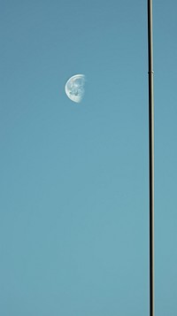  Cute moon astronomy outdoors nature. AI generated Image by rawpixel.