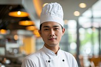 Thai male chef restaurant portrait adult.