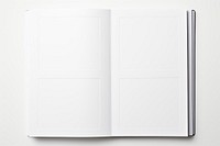 White blank photo album publication page book.