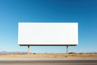 Big white billboard sky advertisement architecture.