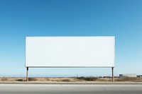 Big white billboard sky advertisement architecture.