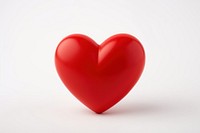 Red heart white background romance produce. AI generated Image by rawpixel.