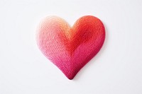 Gradient heart in embroidery style creativity pattern produce.