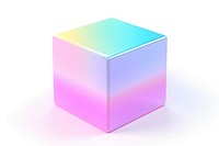 Cute cube toy white background rectangle.