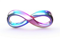Cute infinity jewelry white background accessories.
