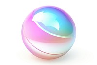 Cute sphere white background technology refraction.